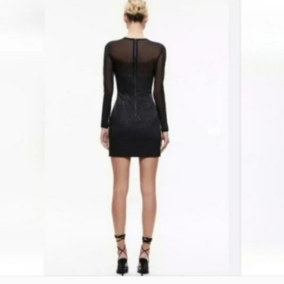 Alice + Olivia Women's Takako Crewneck Mini Dress Size 0 NWT - Picture 6 of 13